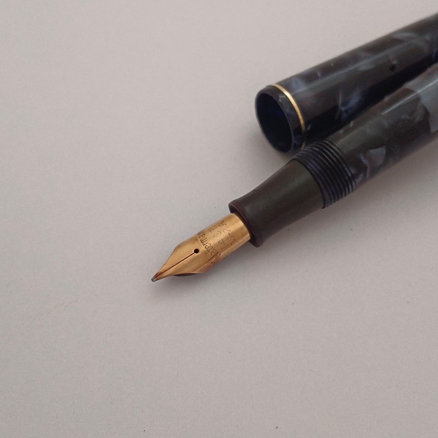 Waterman Junior Blue Fountain Pen with Lever Filler Made in England