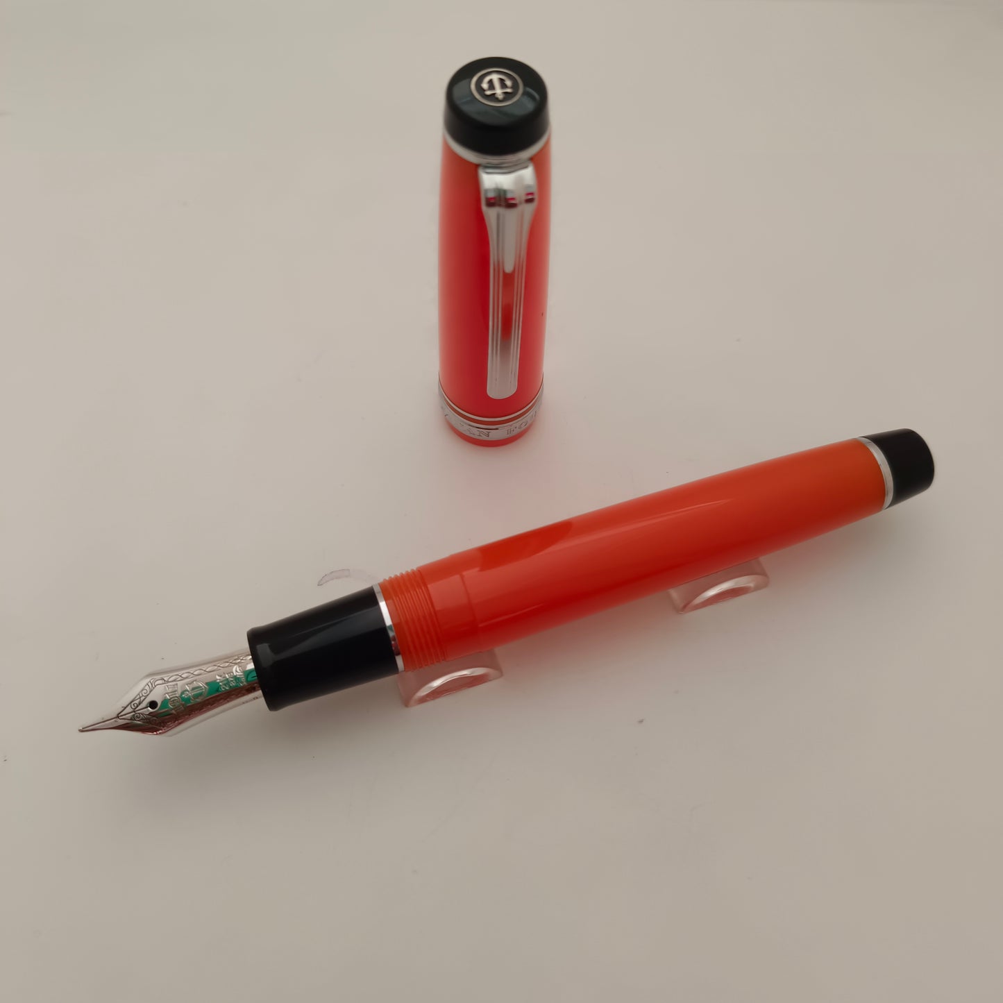 Sailor Professional Gear Orange 21k Gold Nib Fountain Pen