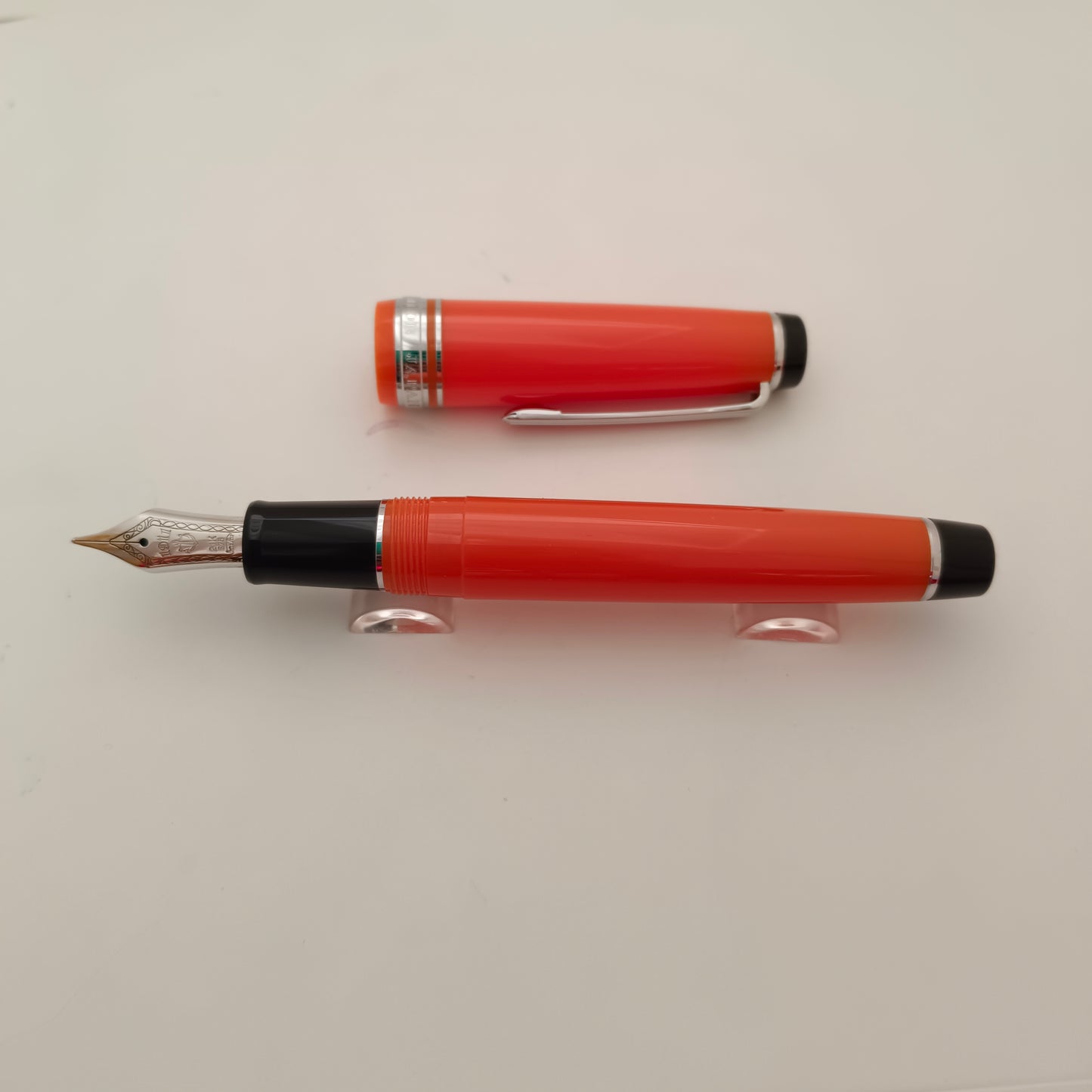 Sailor Professional Gear Orange 21k Gold Nib Fountain Pen