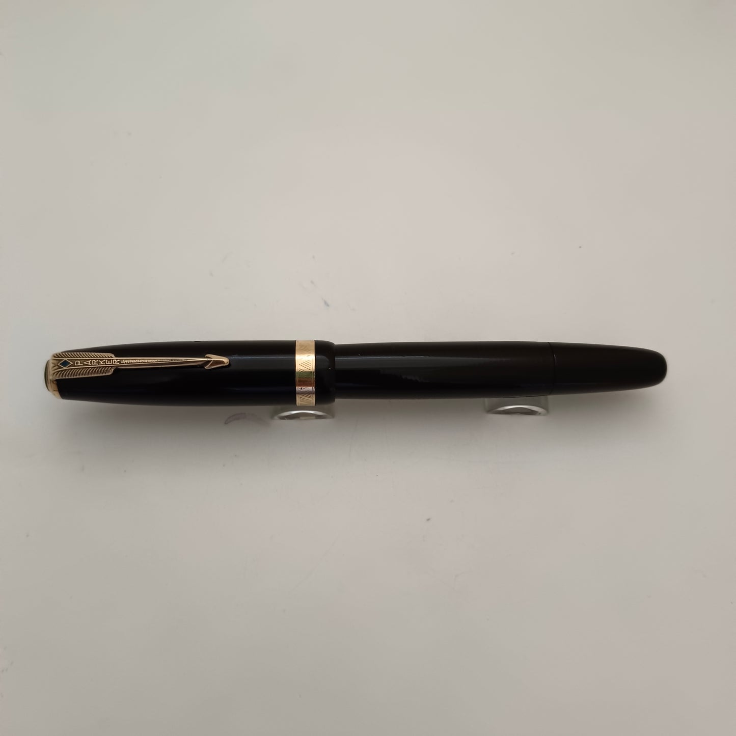 Vintage Parker Vacumatic Black Fountain Pen - 14kt Gold Nib