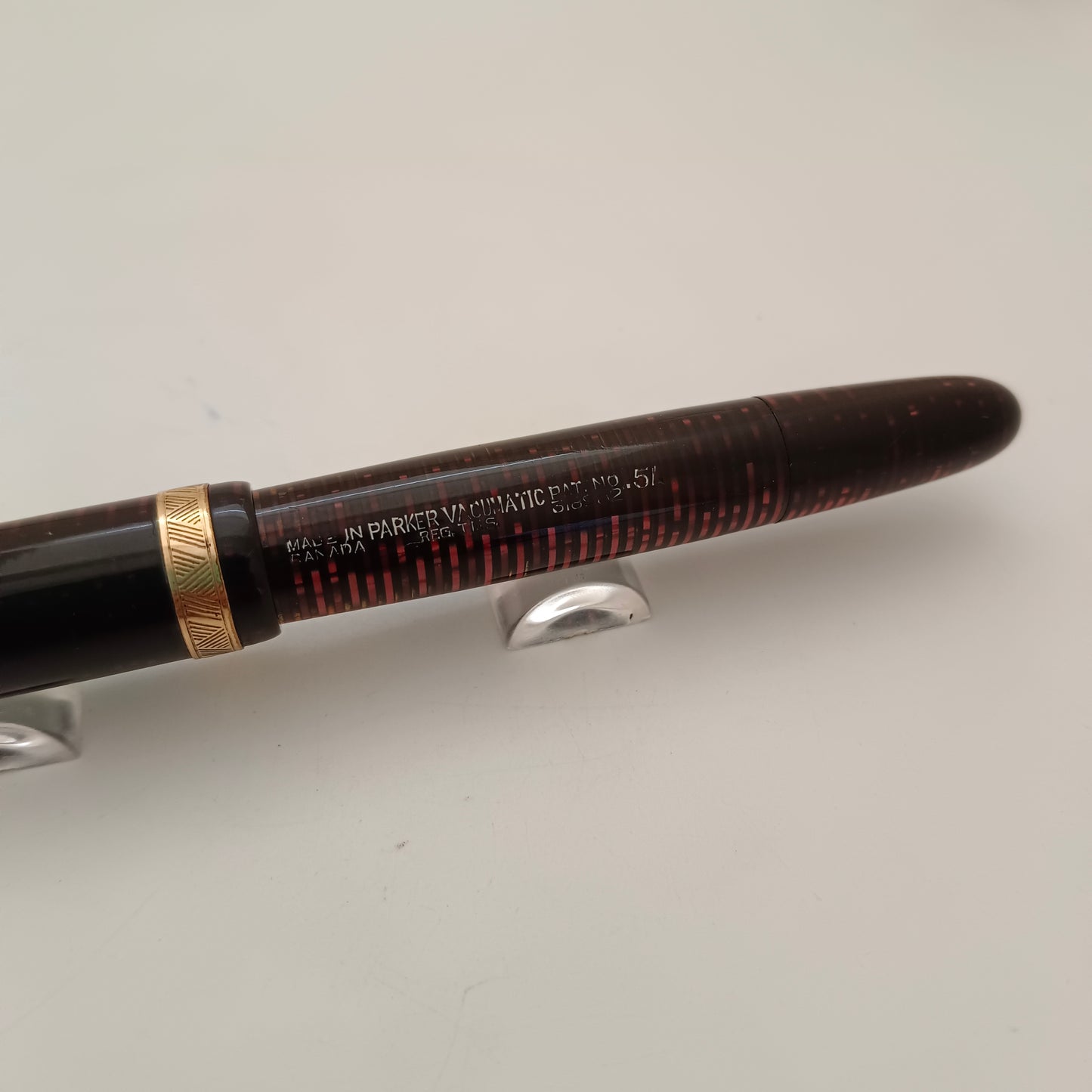 Vintage Parker Vacumatic Burgundy No. 5 Fountain Pen Made in Canada