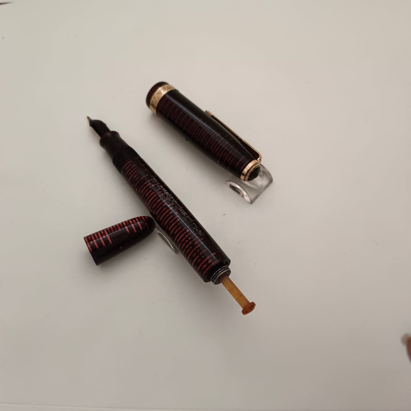 Vintage Parker Vacumatic Burgundy No. 5 Fountain Pen Made in Canada