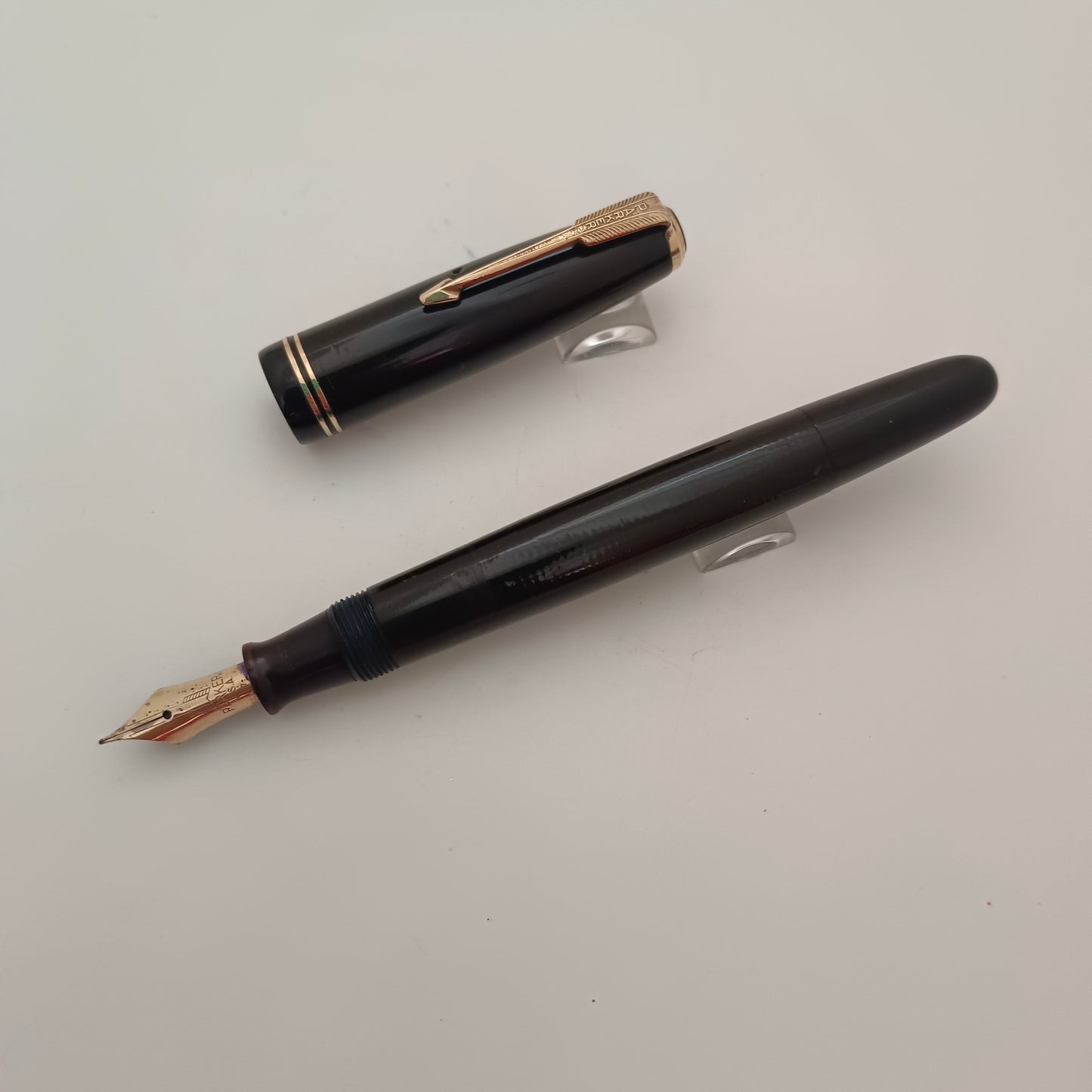 Vintage Parker Vacumatic Black Fountain Pen Made in USA