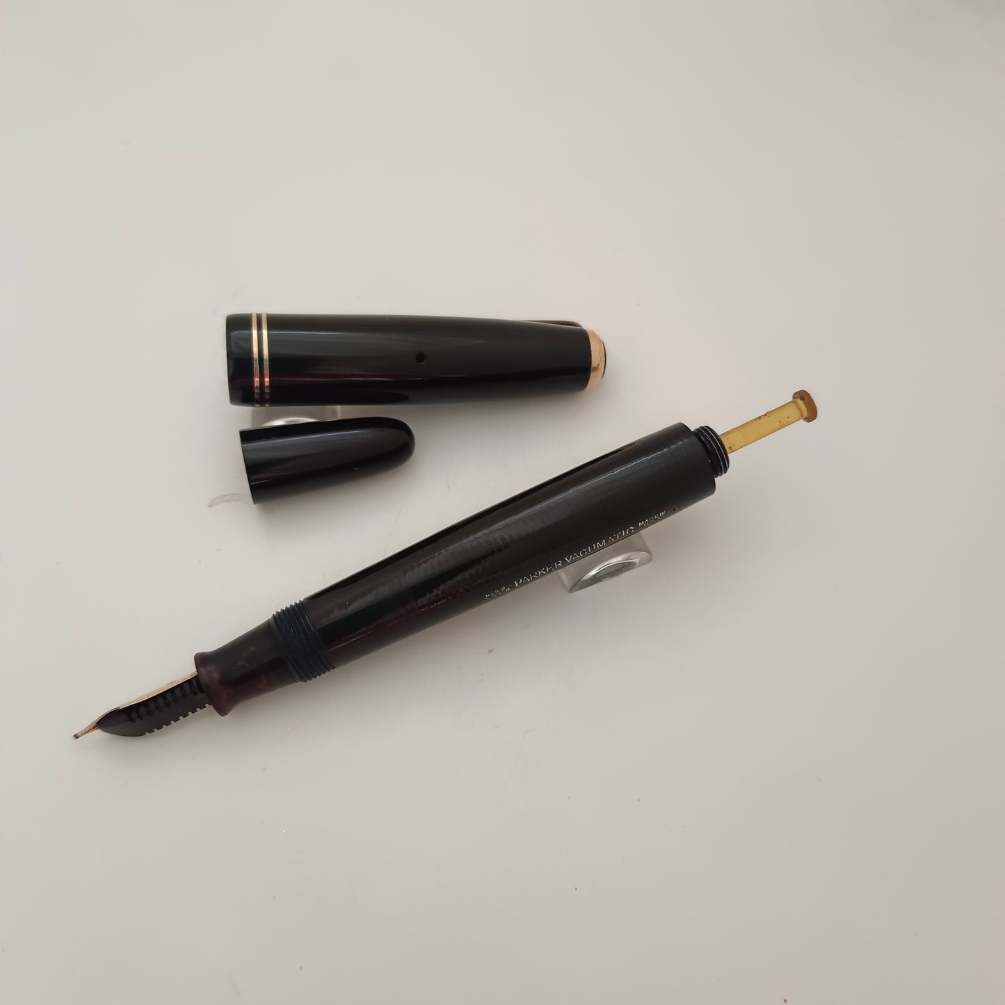 Vintage Parker Vacumatic Black Fountain Pen Made in USA