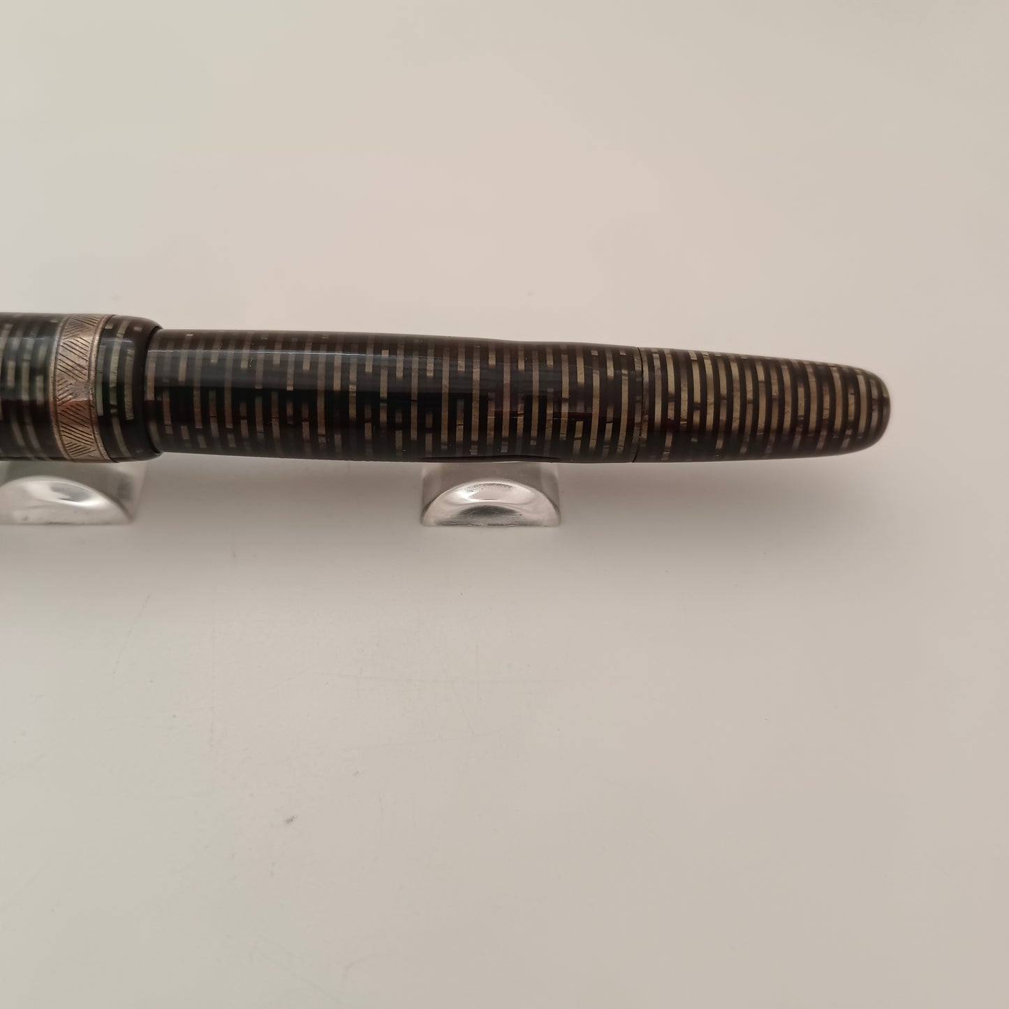 Vintage Parker Vacumatic Green Striped Fountain Pen