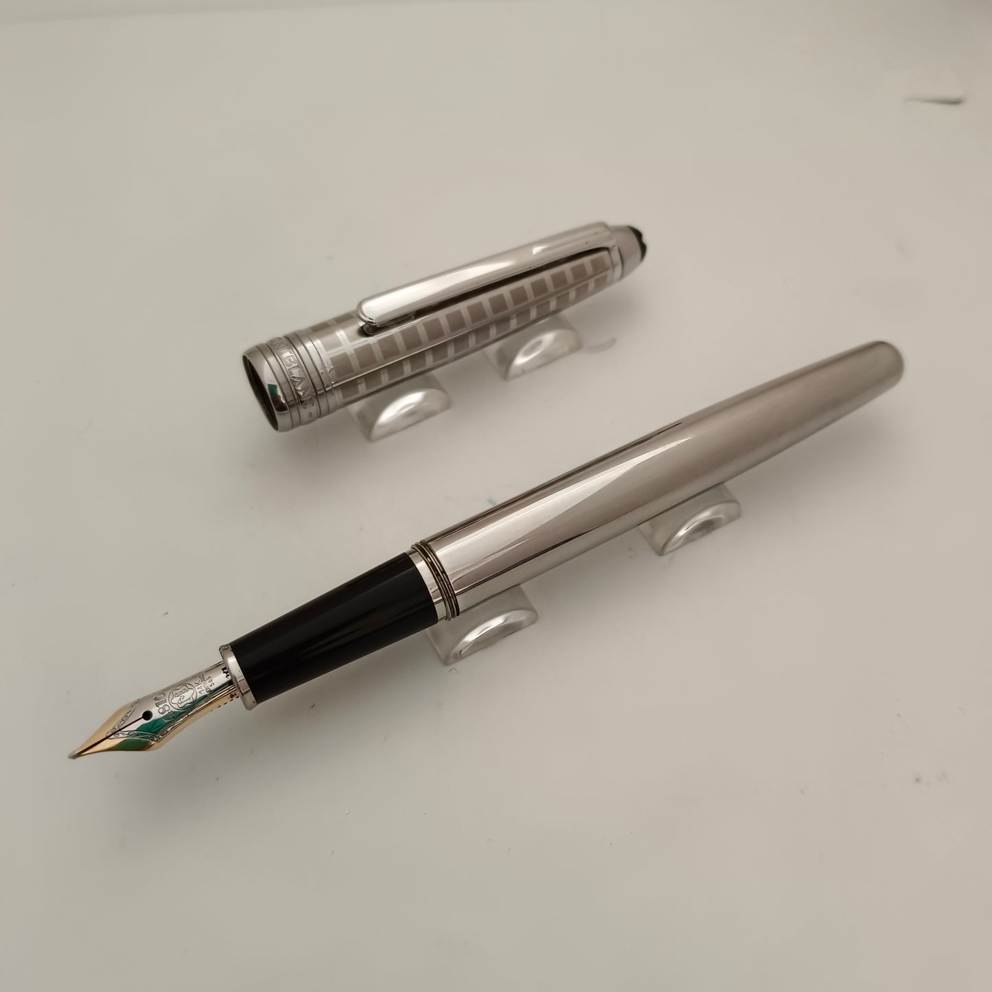 Montblanc Meisterstück Solitaire stainless Steel ii Fountain Pen