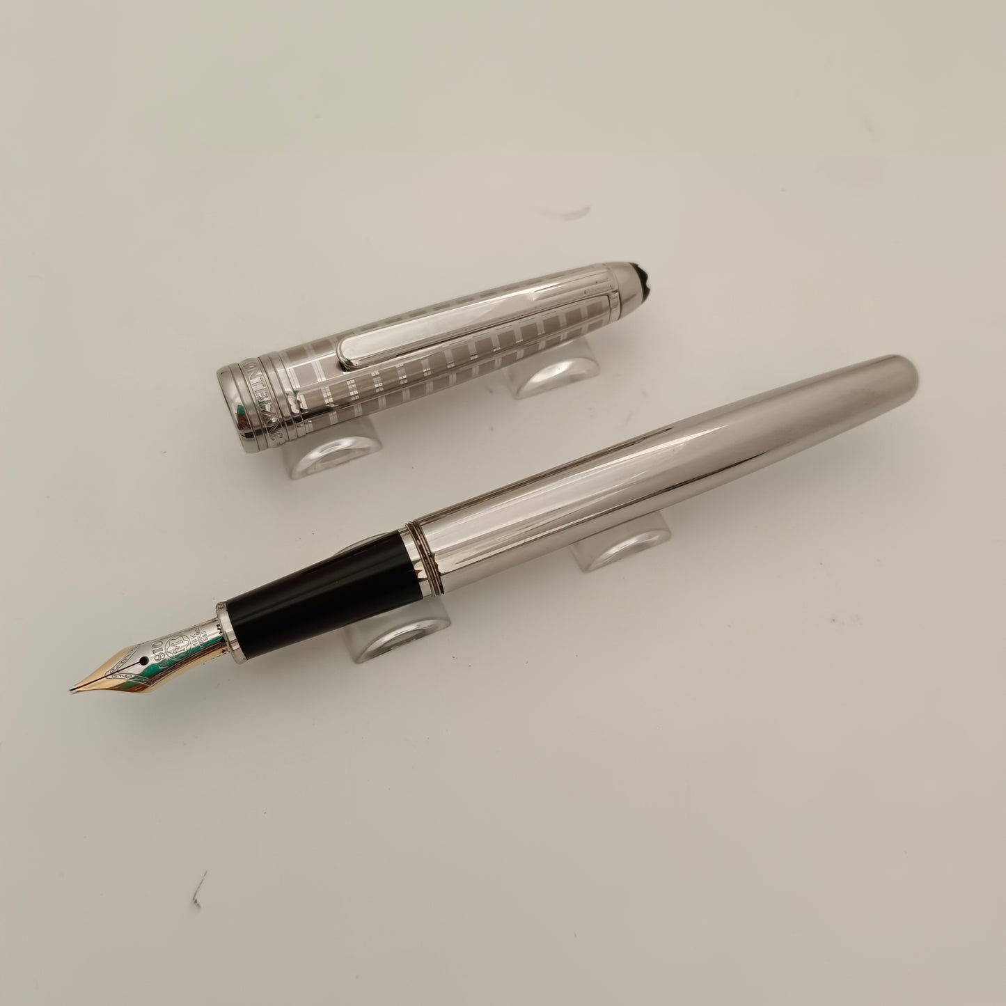 Montblanc Meisterstück Solitaire stainless Steel ii Fountain Pen