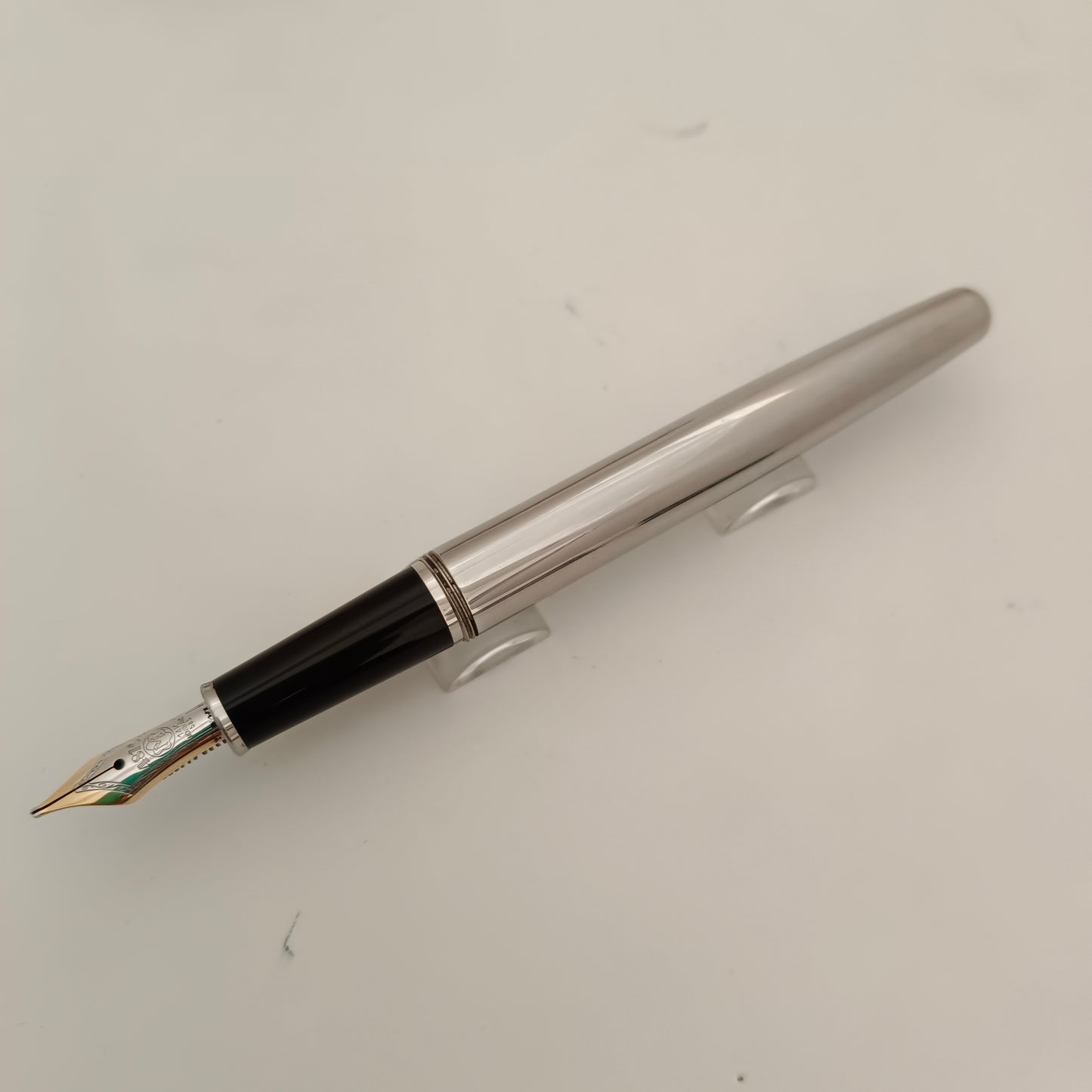 Montblanc Meisterstück Solitaire stainless Steel ii Fountain Pen