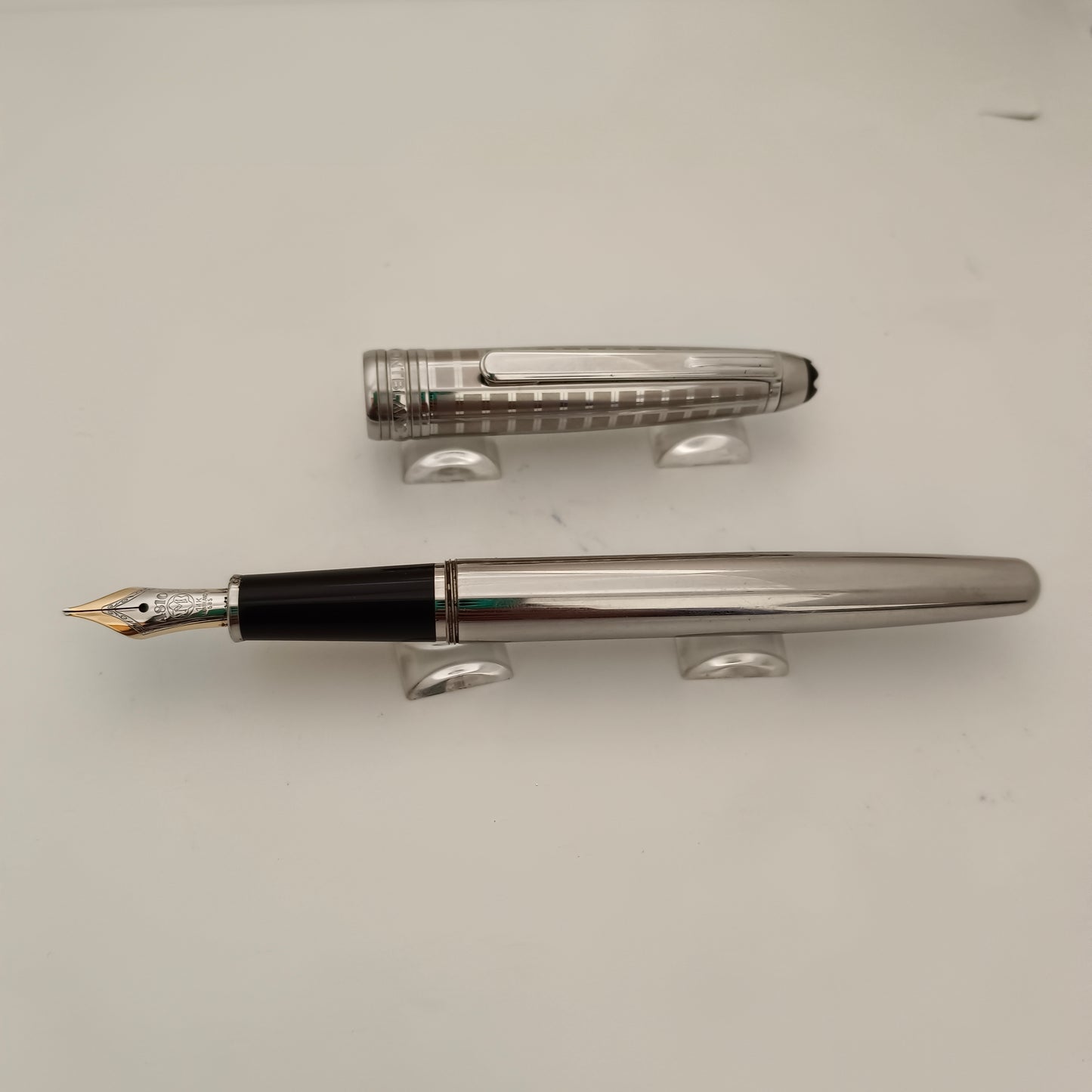 Montblanc Meisterstück Solitaire stainless Steel ii Fountain Pen