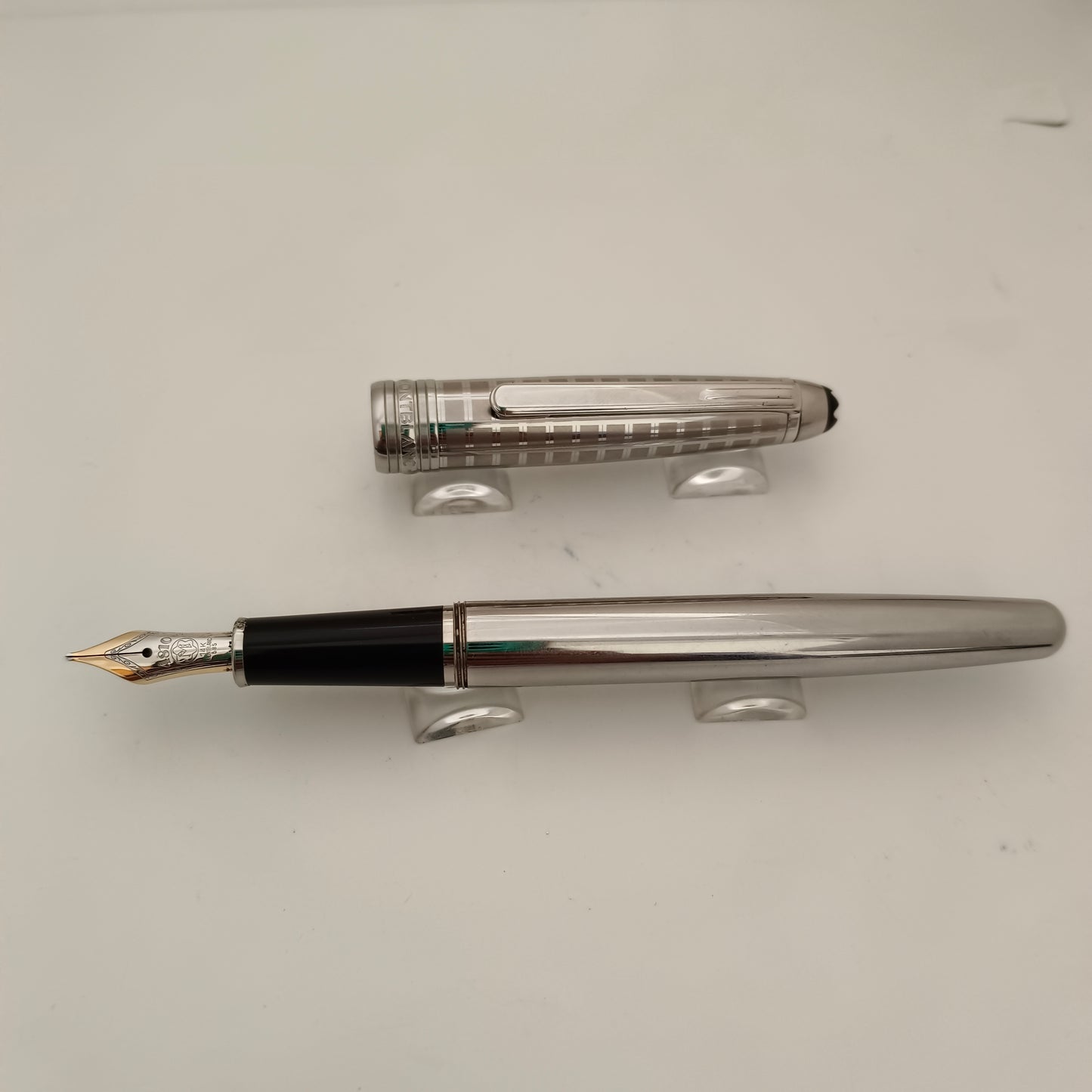 Montblanc Meisterstück Solitaire stainless Steel ii Fountain Pen