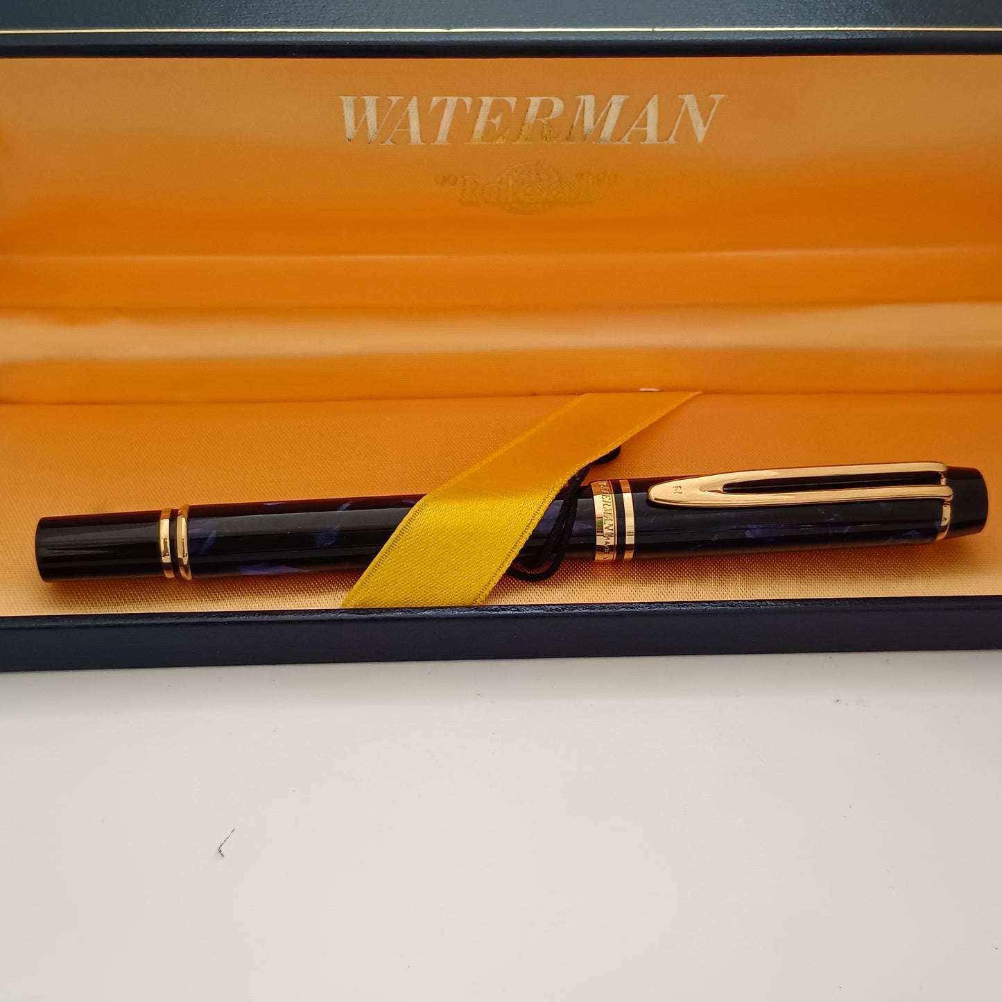 Waterman Leman 200 Rhapsody Marbled Blue Fountain Pen