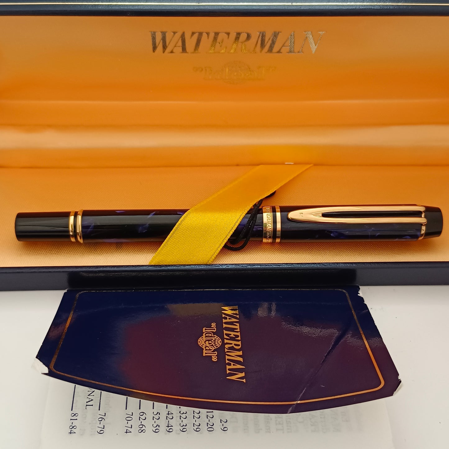 Waterman Leman 200 Rhapsody Marbled Blue Fountain Pen