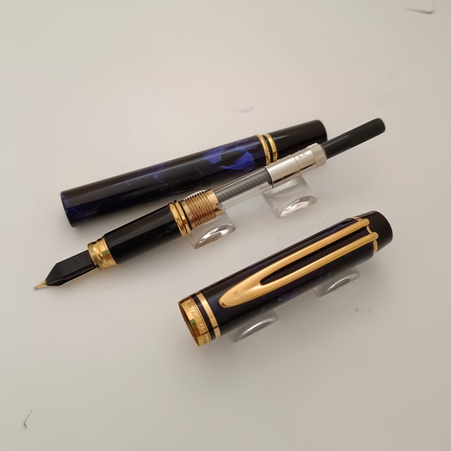 Waterman Leman 200 Rhapsody Marbled Blue Fountain Pen