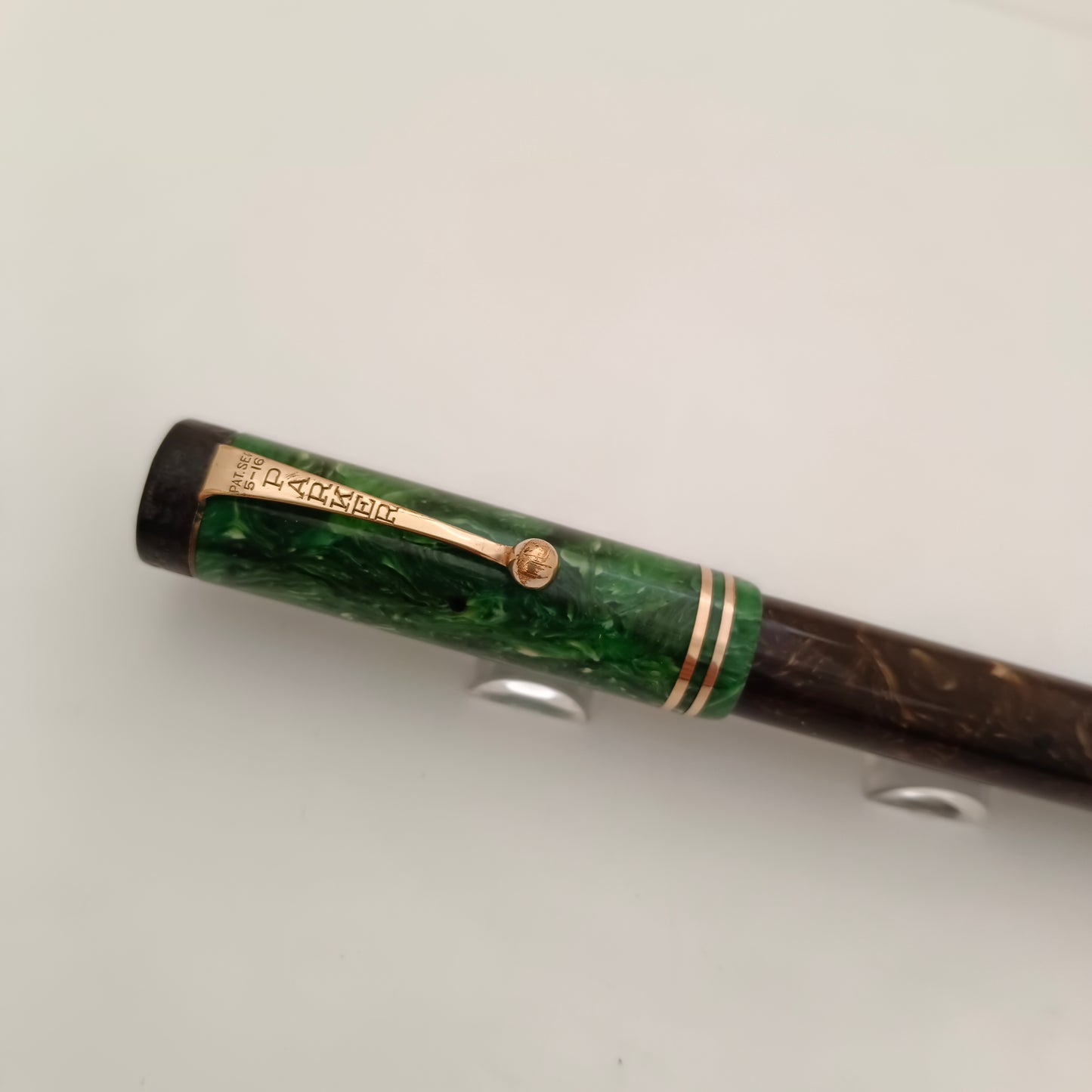 Vintage Parker duofold senior Jade green Fountain pen