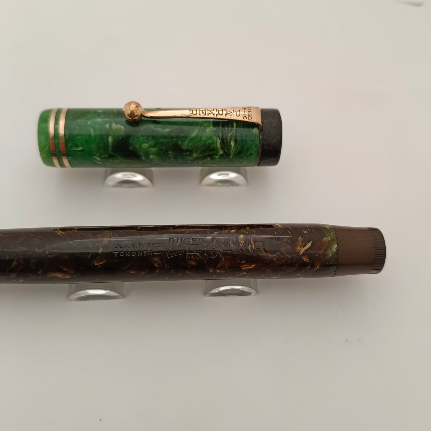 Vintage Parker duofold senior Jade green Fountain pen