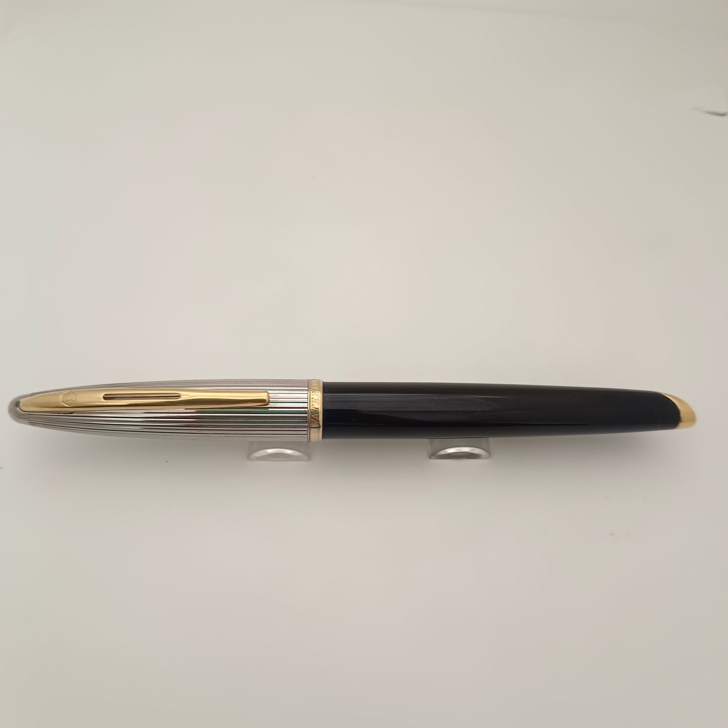 Waterman Carene Deluxe Black Fountain Pen 18kt Medium Nib Made In France