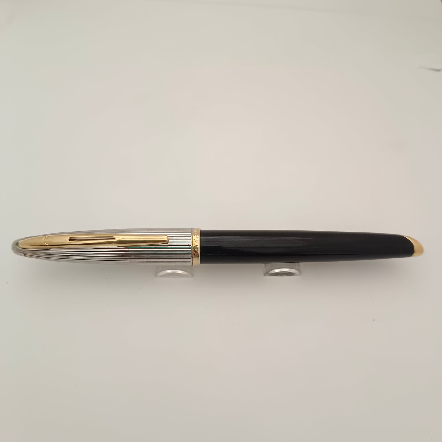 Waterman Carene Deluxe Black Fountain Pen 18kt Medium Nib Made In France