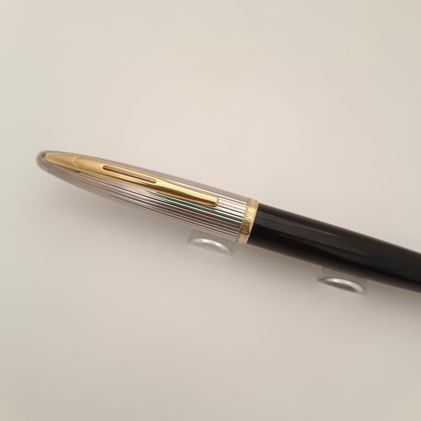 Waterman Carene Deluxe Black Fountain Pen 18kt Medium Nib Made In France