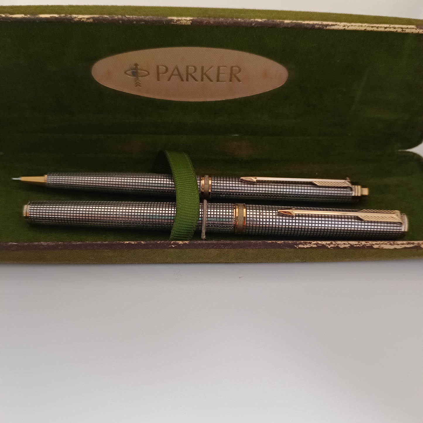 Parker 75 Premier Fountain Pen & Ballpoint Pen Set - France, Sterling Cisele