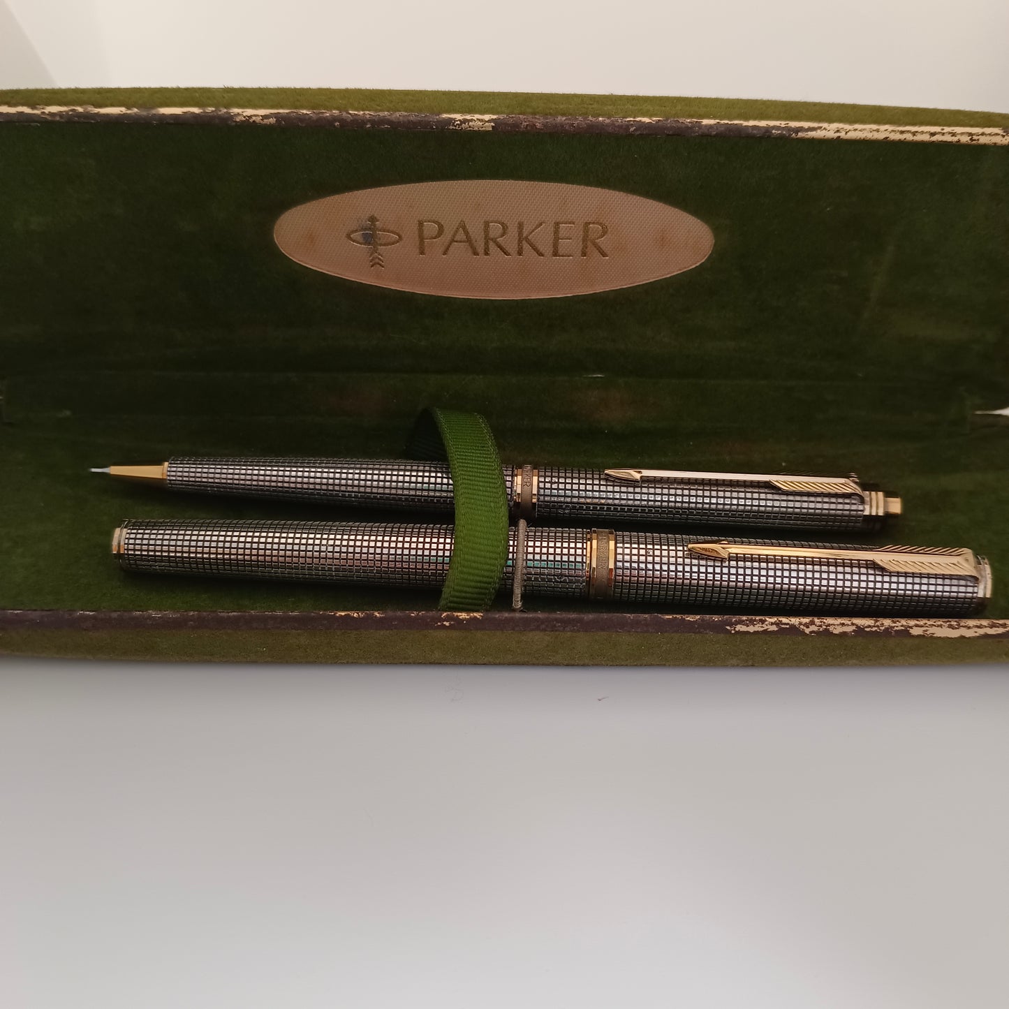 Parker 75 Premier Fountain Pen & Ballpoint Pen Set - France, Sterling Cisele