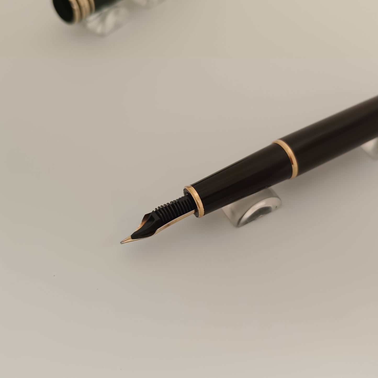 Montblanc Meisterstuck Classique Fountain Pen - Black with gold trim