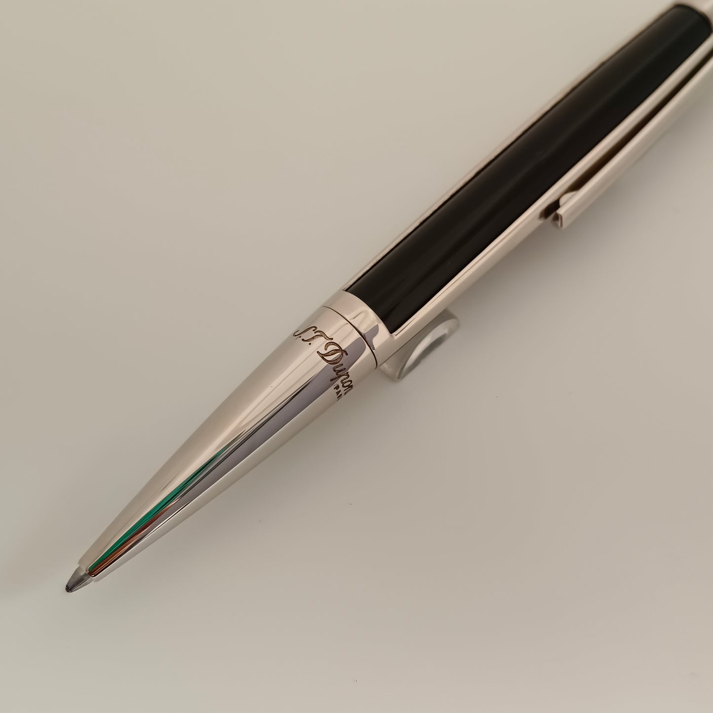 S.T. Dupont Defi Ballpoint Pen - Black/Palladium Trim