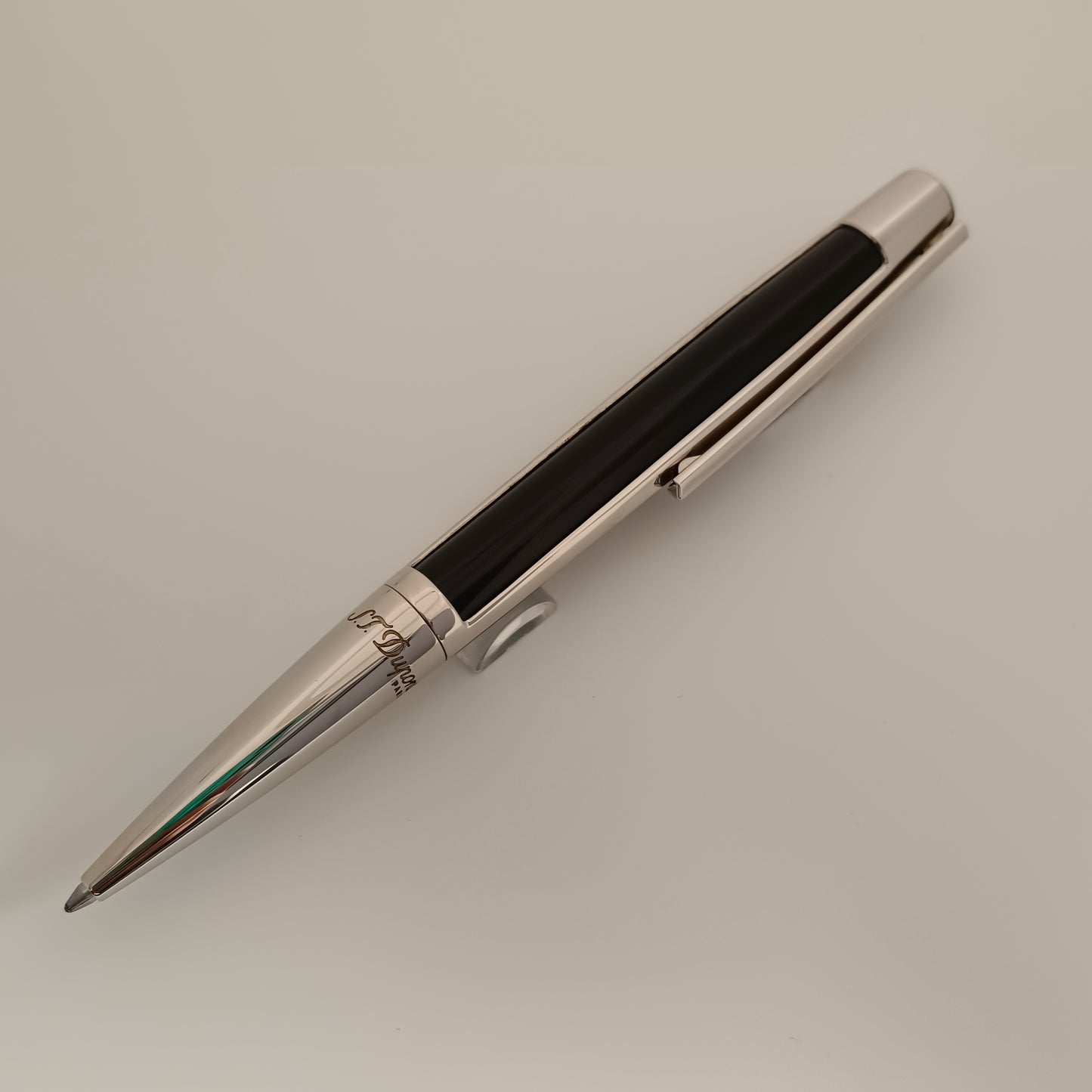 S.T. Dupont Defi Ballpoint Pen - Black/Palladium Trim