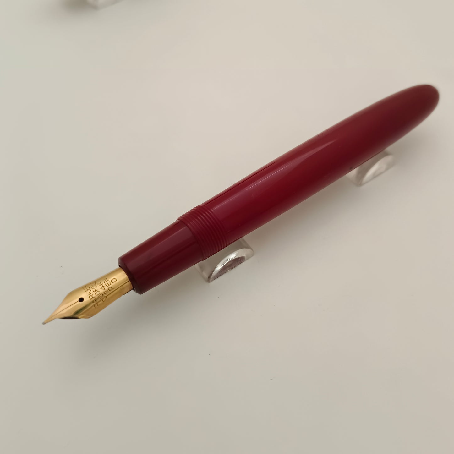 Vintage Parker Duofold Burgundy Fountain Pen 14kt Gold Nib