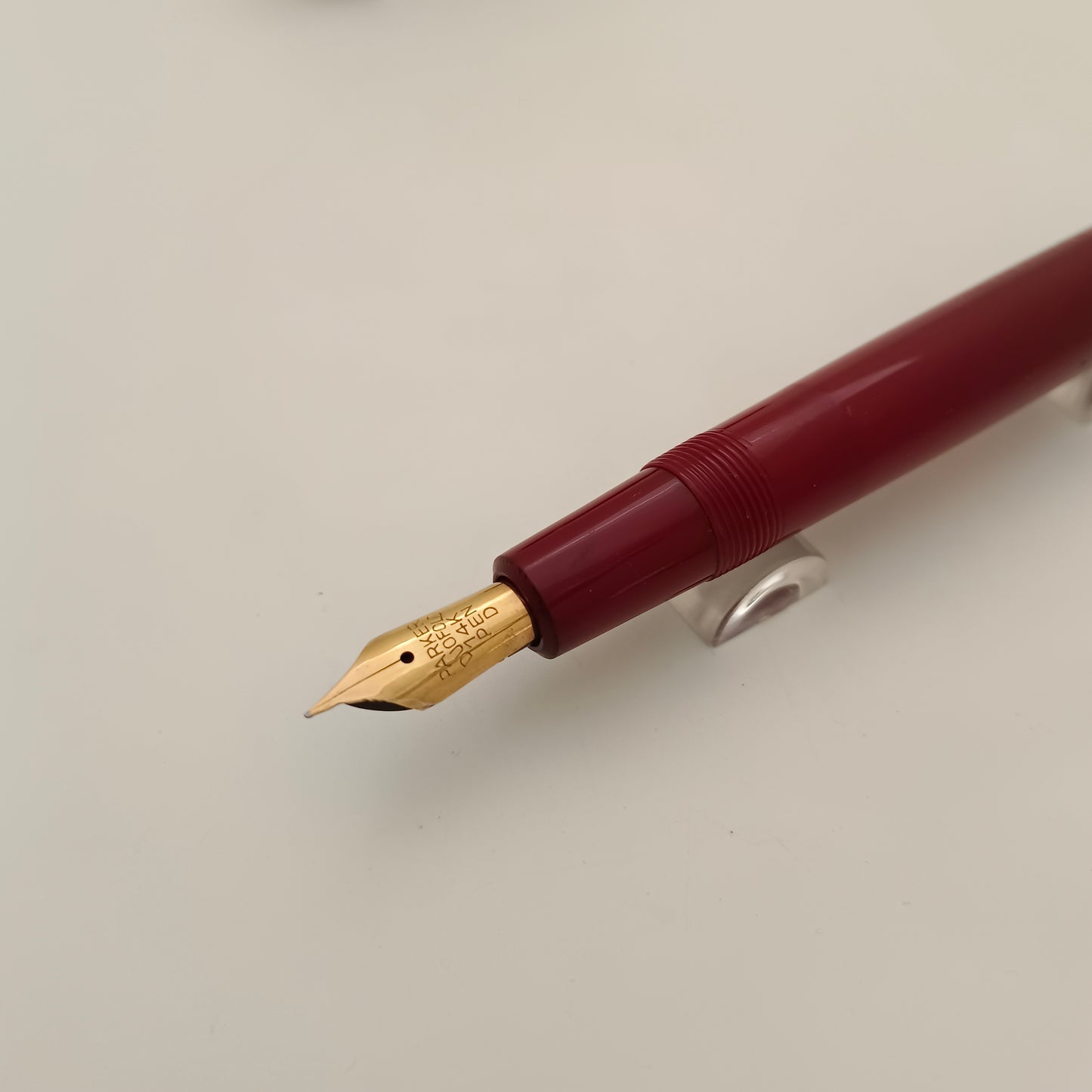 Vintage Parker Duofold Burgundy Fountain Pen 14kt Gold Nib