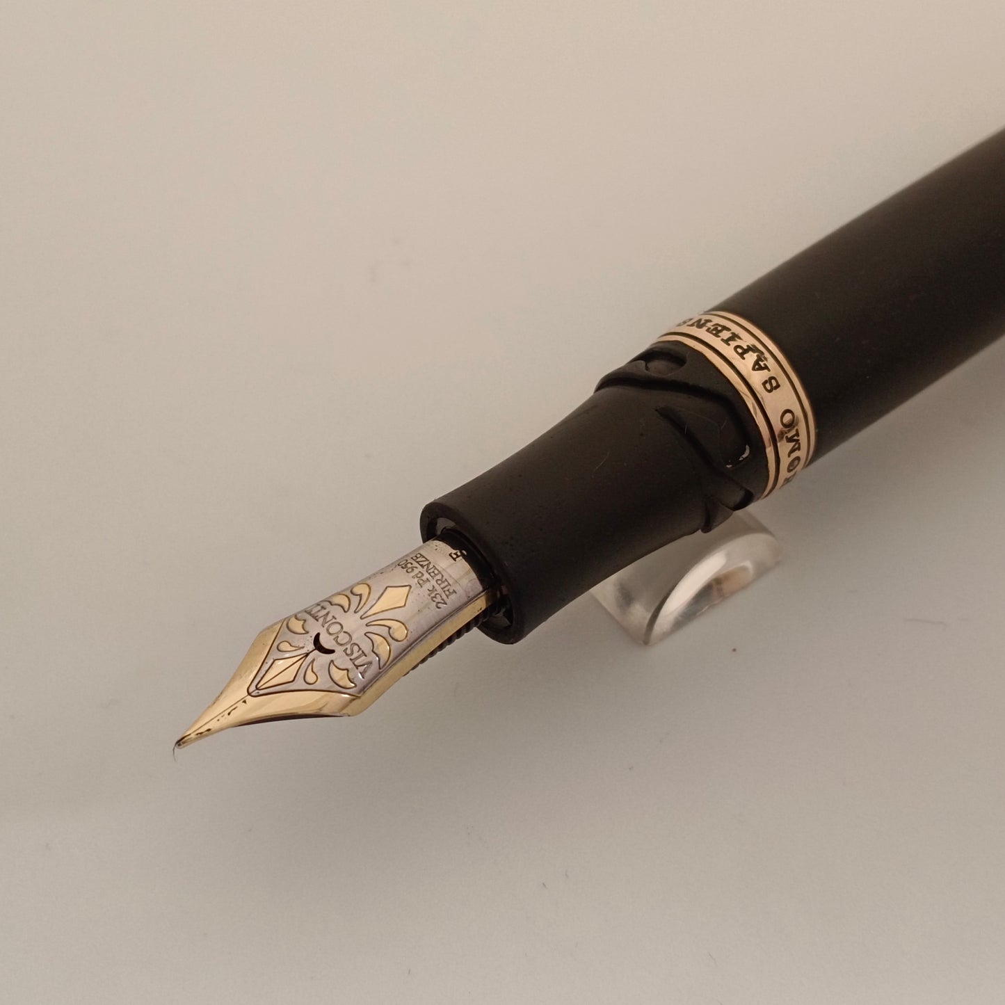 Visconti Homo Sapiens Dark Age Fountain Pen 23k Palladium Fine Nib