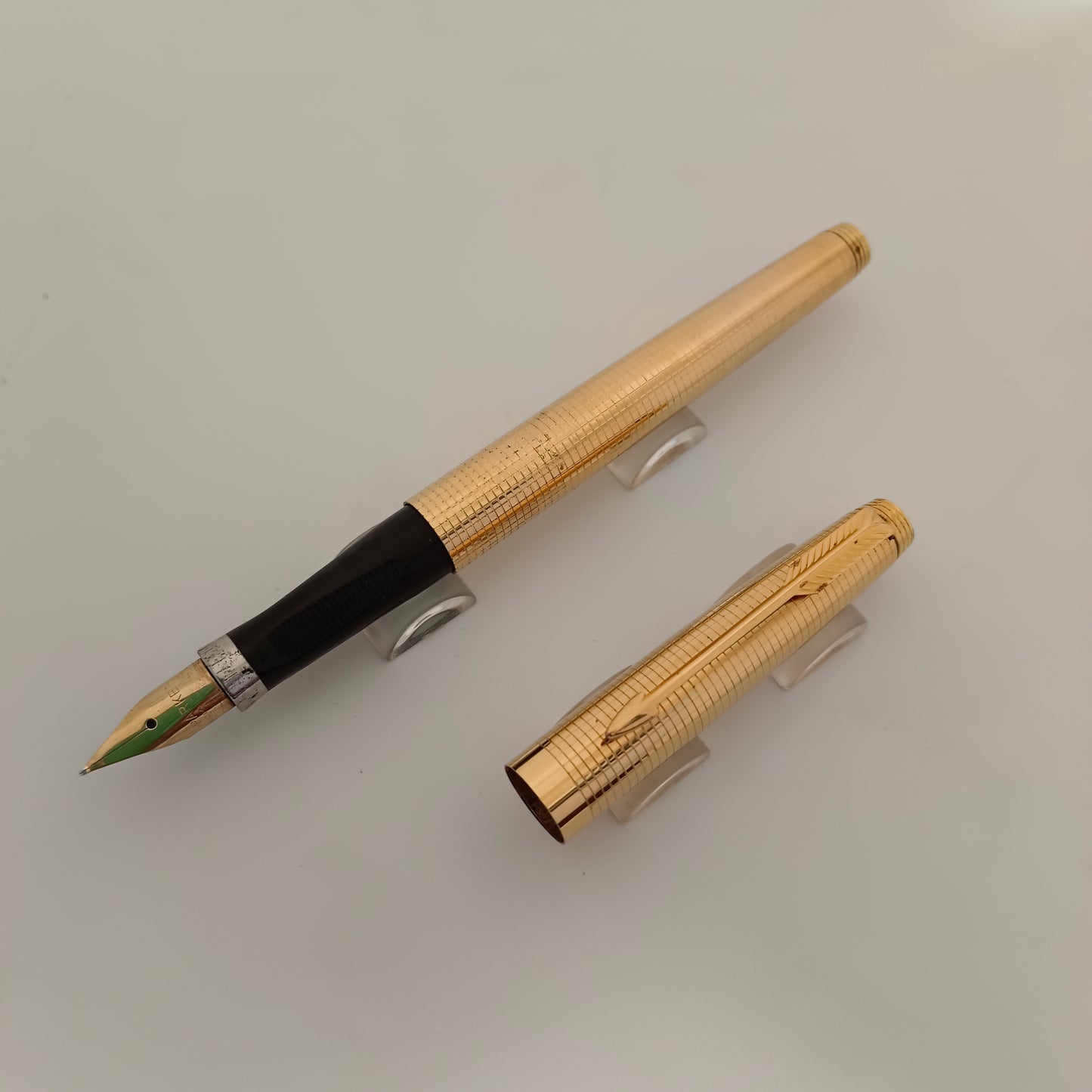 Vintage Parker 75 Gold Plated Insignia 14kt Gold Filled Fountain Pen