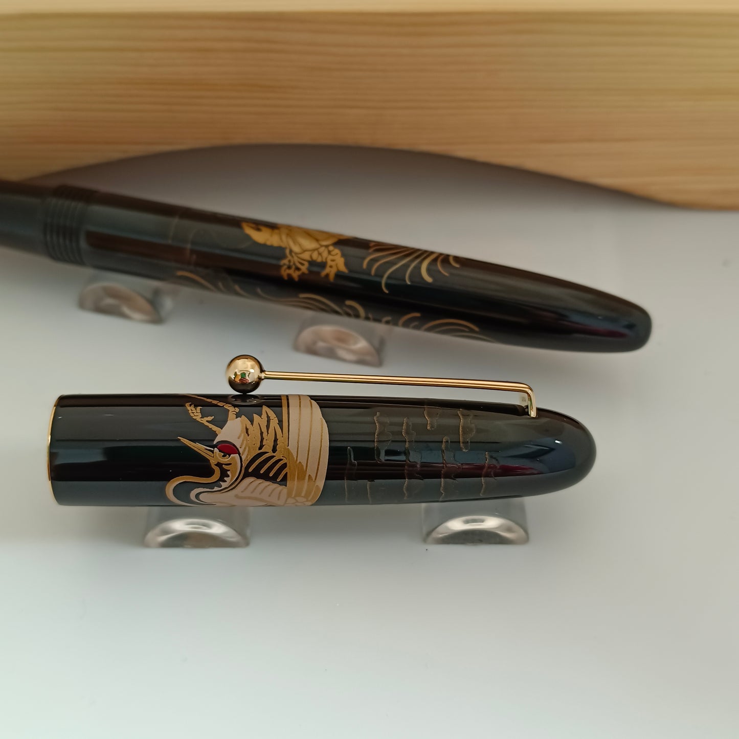 Namiki Nippon Art Maki-e Fountain Pen - Crane/Turtle