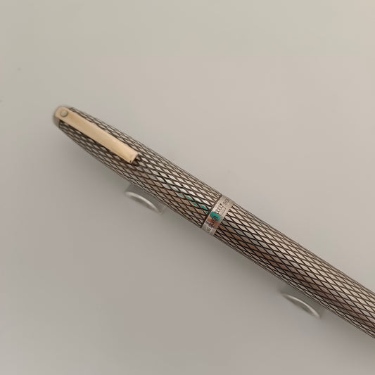 Sheaffer imperial sterling silver diamond pattern fountain pen