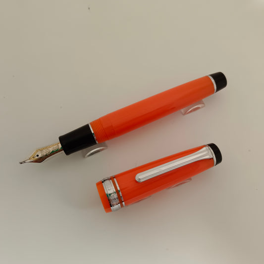 Sailor Professional Gear Orange 21k Gold Nib Fountain Pen
