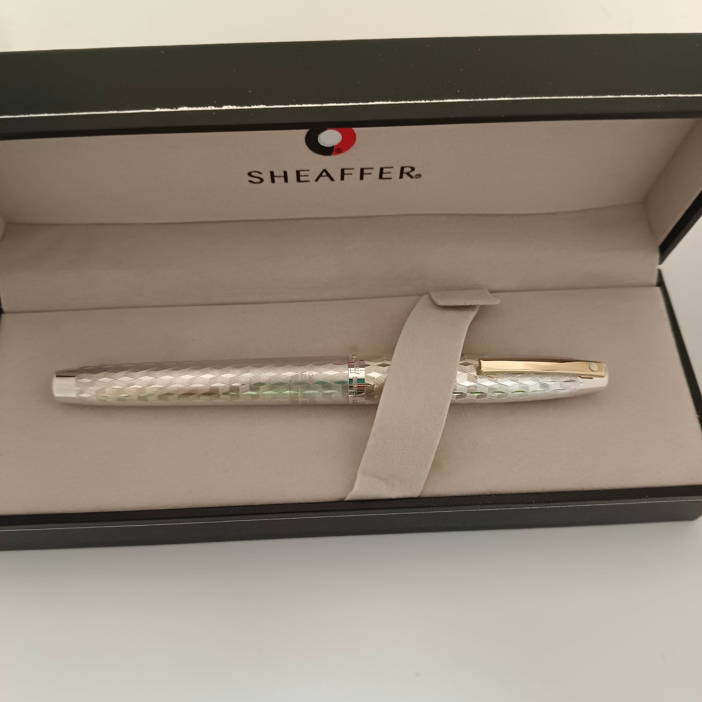 Sheaffer Imperial 834 Fountain Pen - Sterling Marquetry Pattern