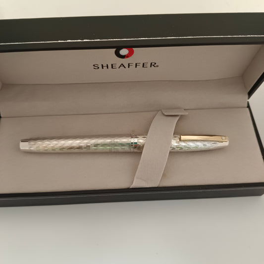 Sheaffer Imperial 834 Fountain Pen - Sterling Marquetry Pattern