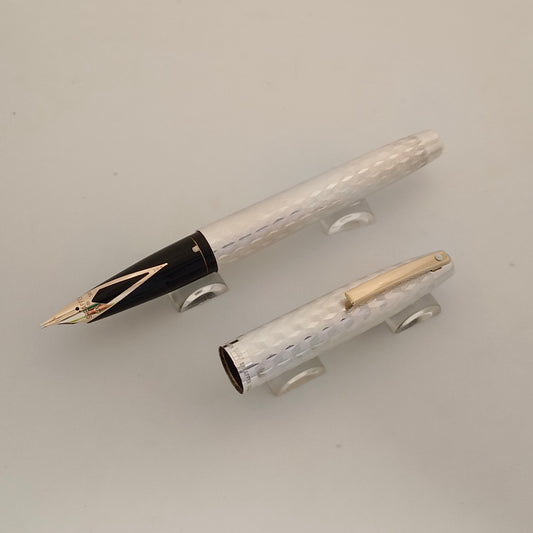 Sheaffer Imperial 834 Fountain Pen - Sterling Marquetry Pattern