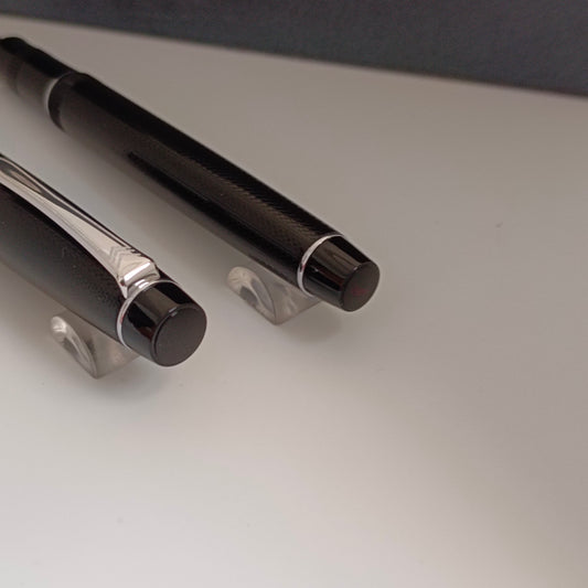 Vintage Pilot Justus 95 Black Fountain Pen with 14kt Gold nib