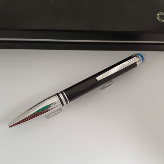 Montblanc Starwalker Doue Black Ballpoint Pen with Platinum Trim
