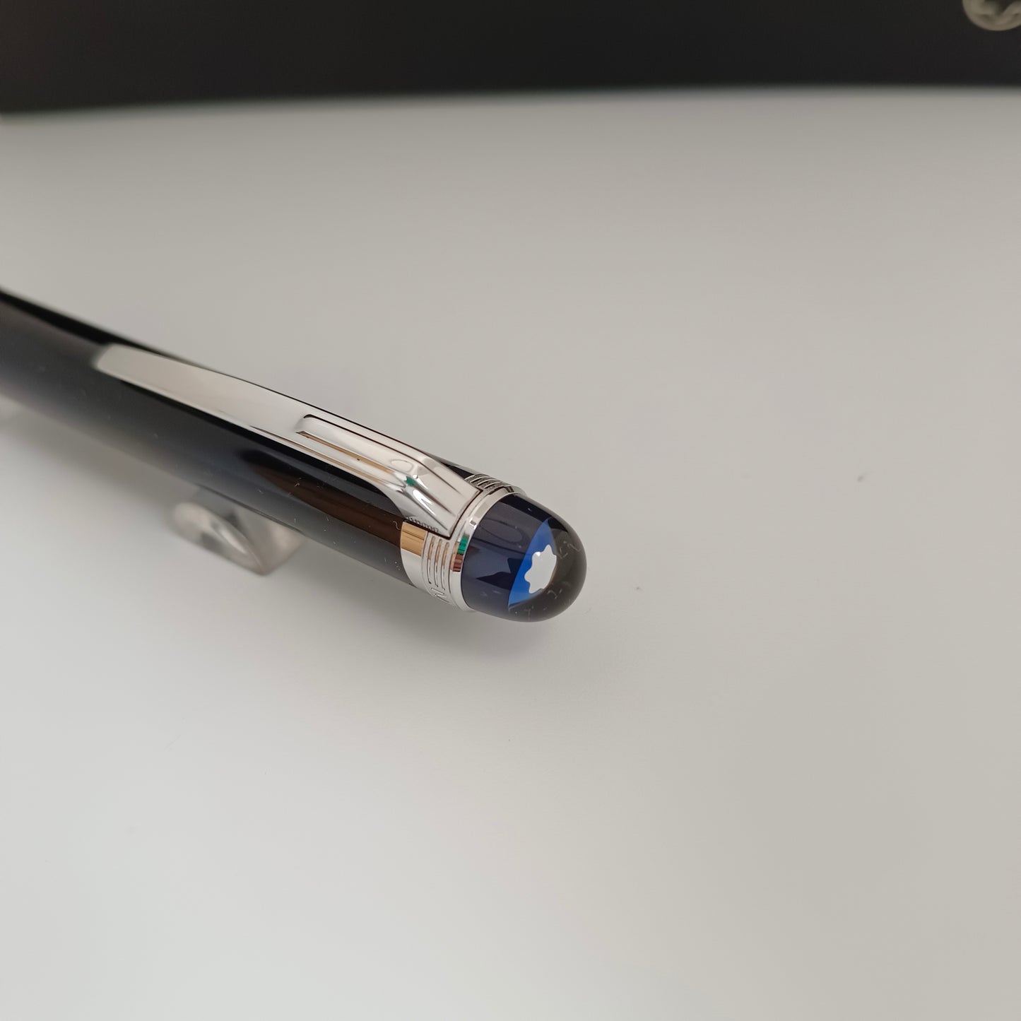 Montblanc Starwalker Doue Black Ballpoint Pen with Platinum Trim