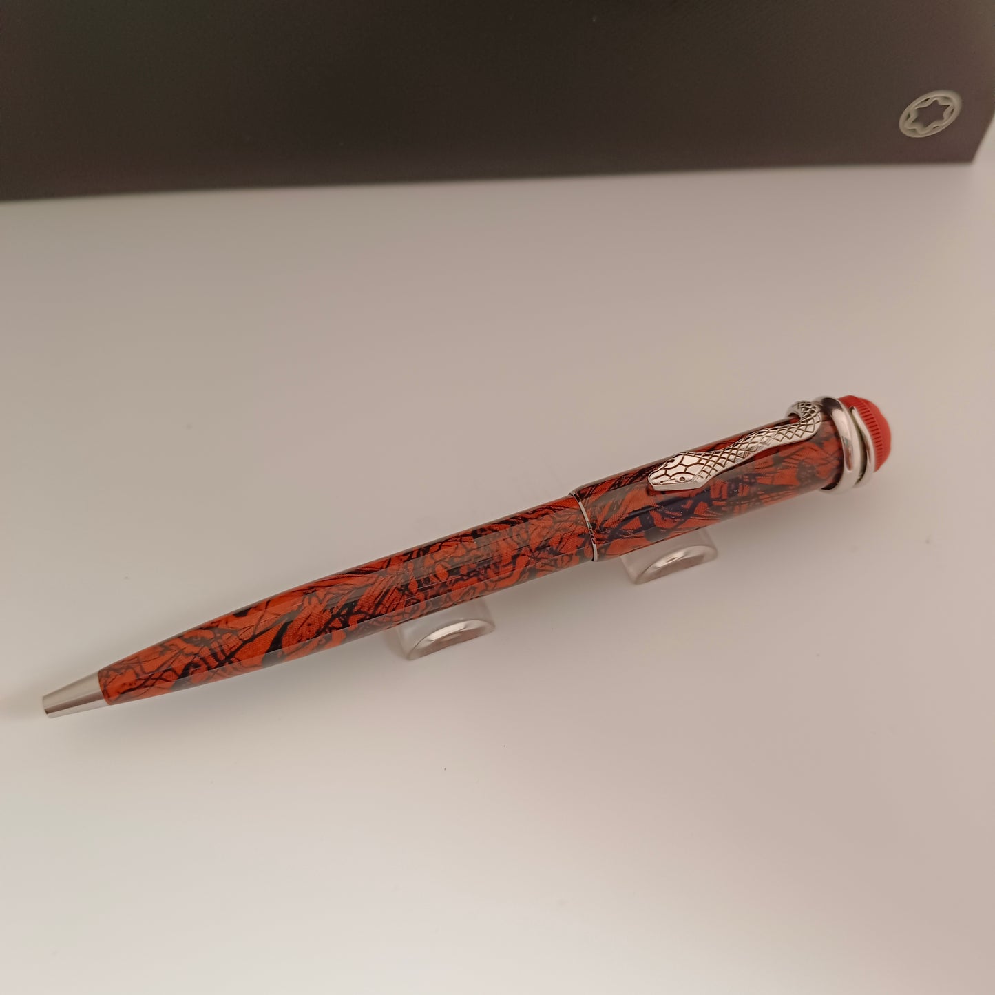 Montblanc Heritage Rouge et Noir Serpent Marble Ballpoint Pen