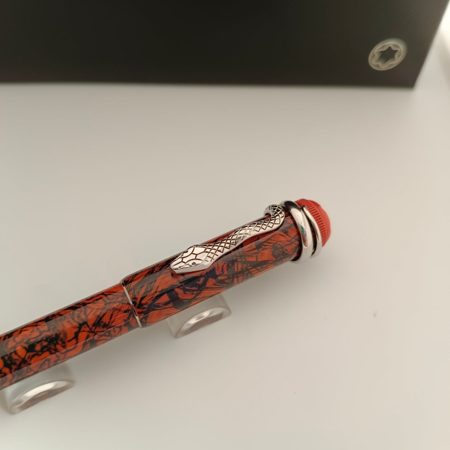 Montblanc Heritage Rouge et Noir Serpent Marble Ballpoint Pen