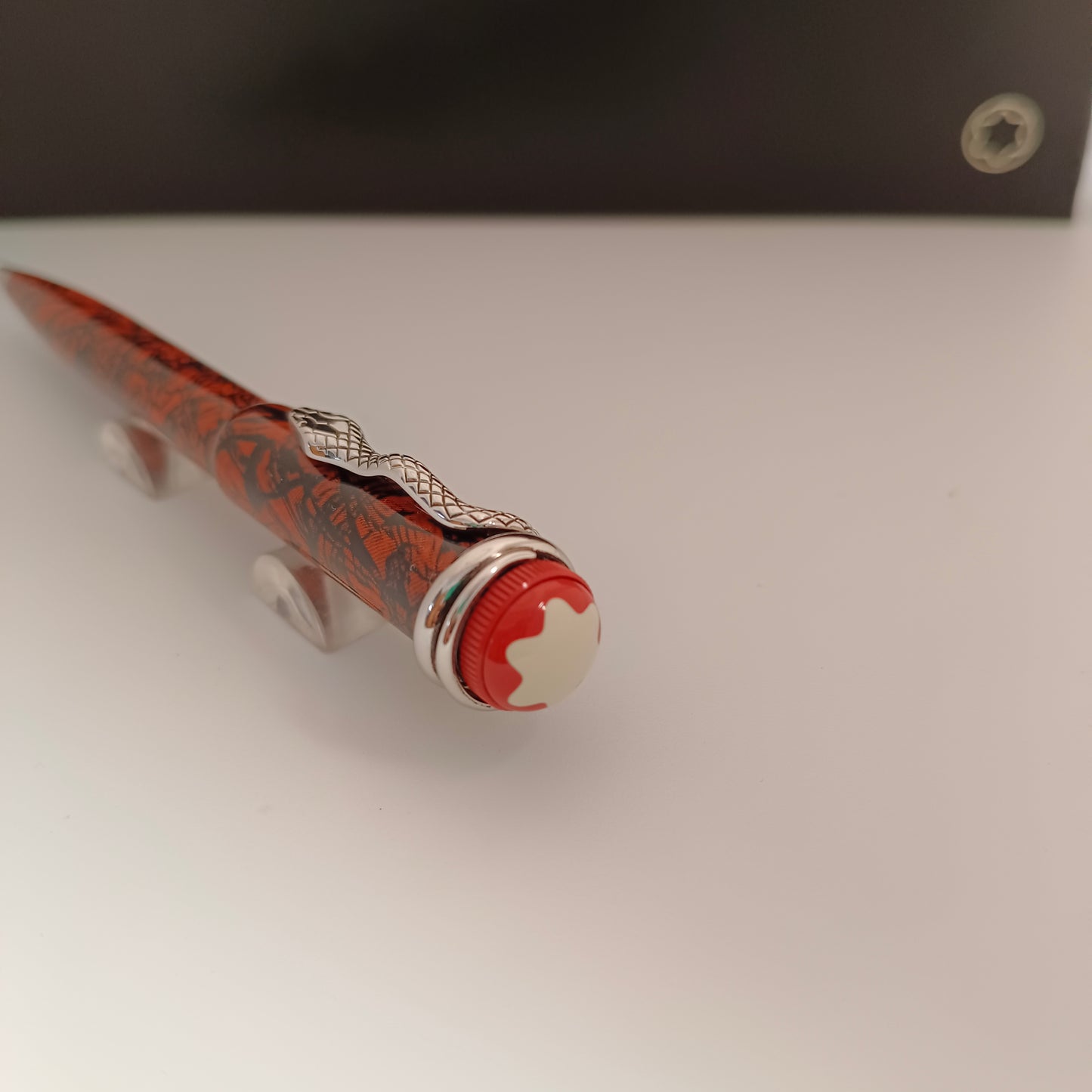 Montblanc Heritage Rouge et Noir Serpent Marble Ballpoint Pen
