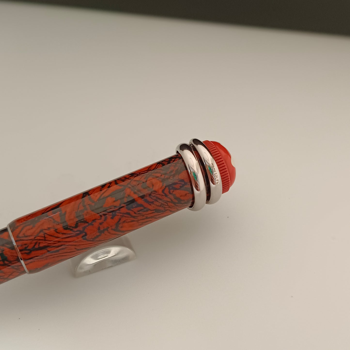 Montblanc Heritage Rouge et Noir Serpent Marble Ballpoint Pen