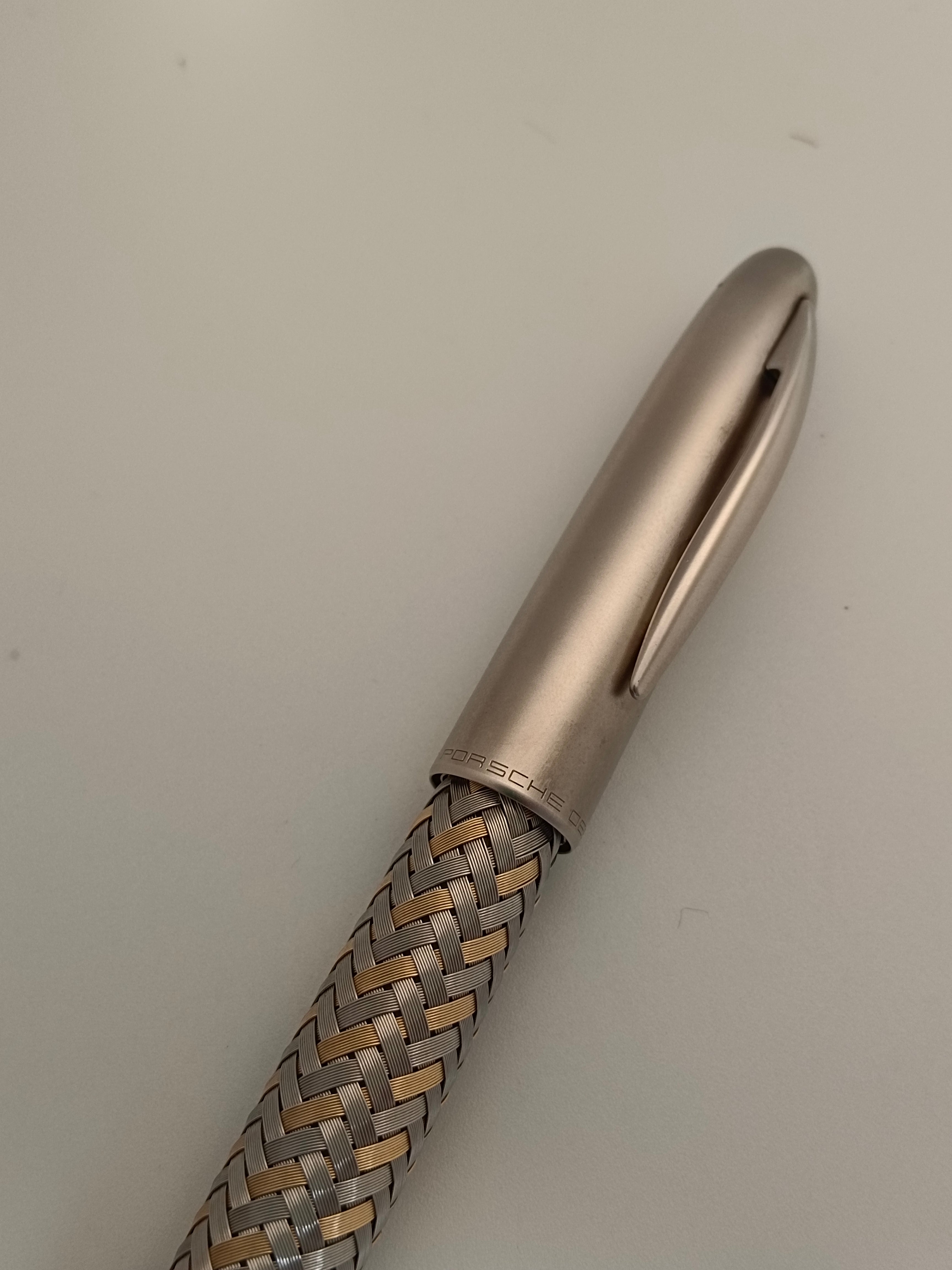 Porsche Design P3110 Steel / GoldTecflex Fountain Pen – Vintage