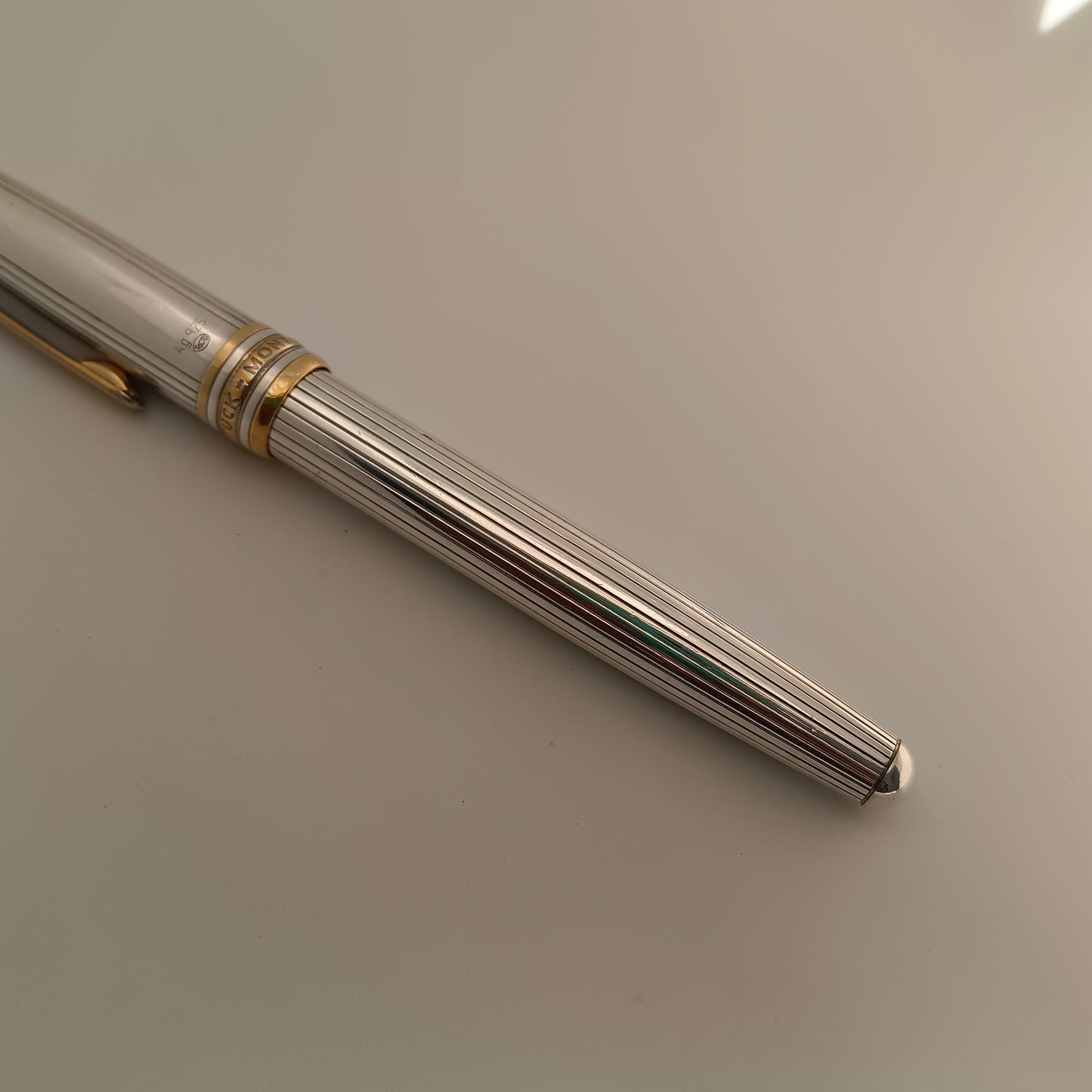 Montblanc Meisterstuck Sterling Silver Solitaire Fountain Pen