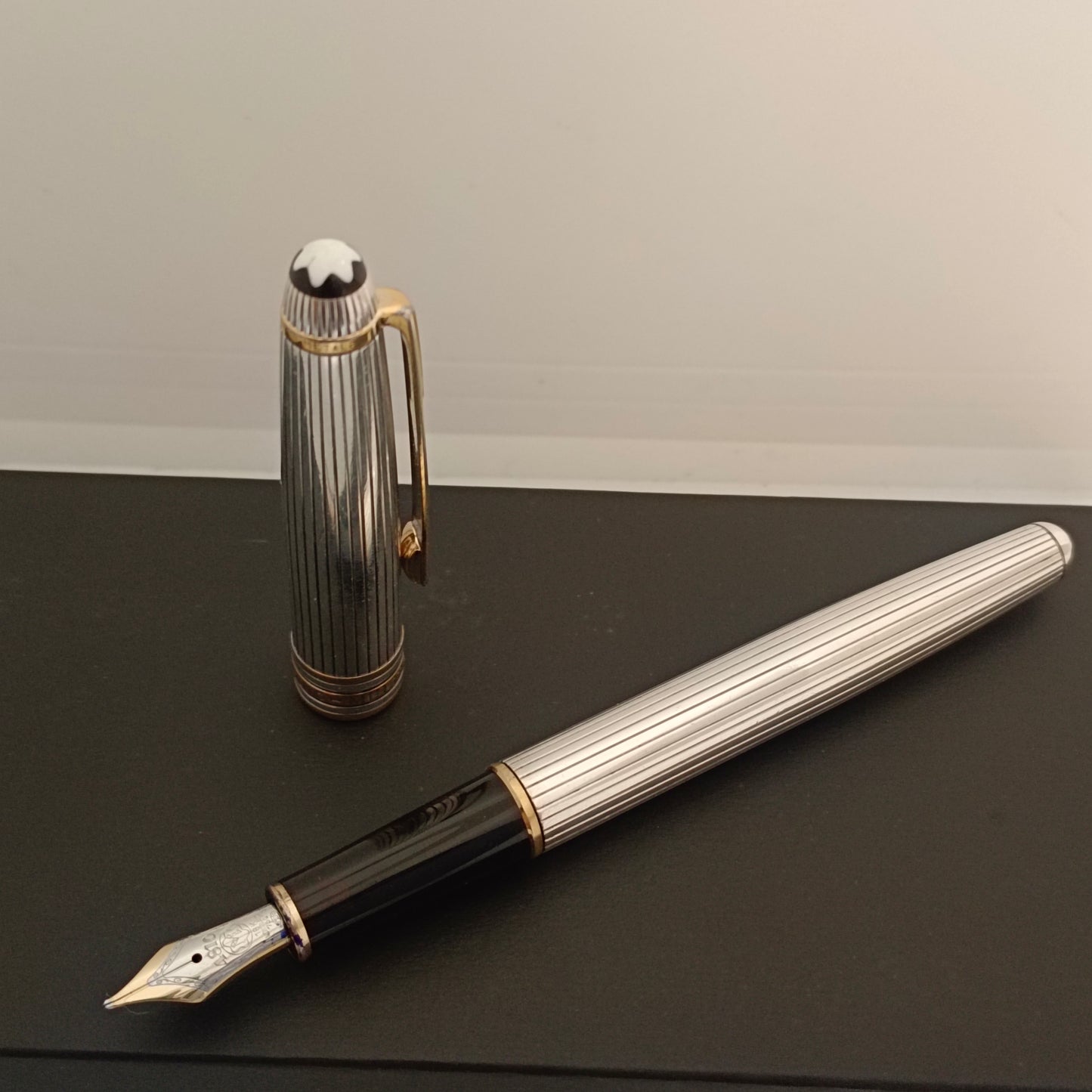 Montblanc Meisterstuck Sterling Silver Solitaire Fountain Pen