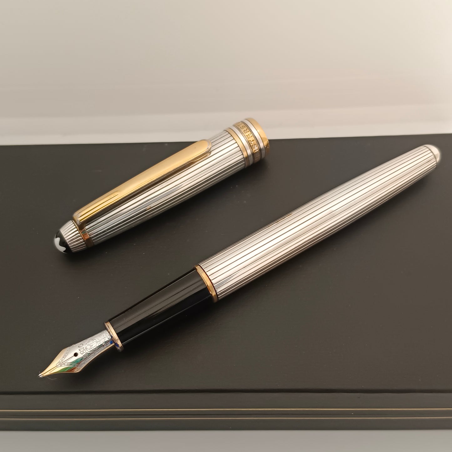 Montblanc Meisterstuck Sterling Silver Solitaire Fountain Pen