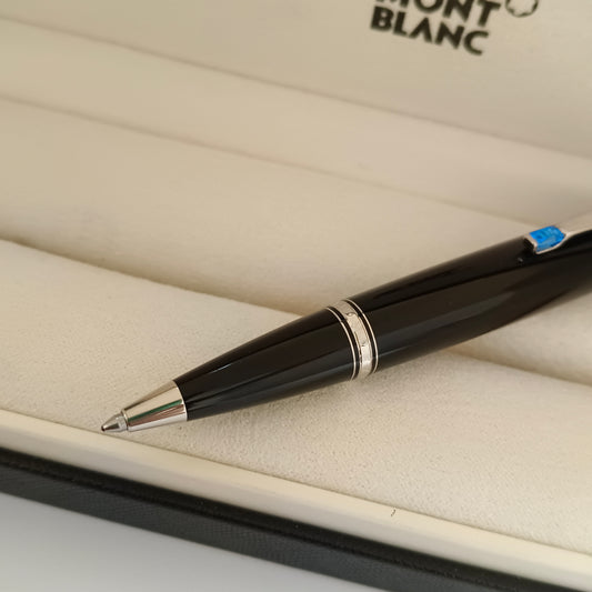 MontBlanc Boheme Ballpoint Pen, Black with Blue stone