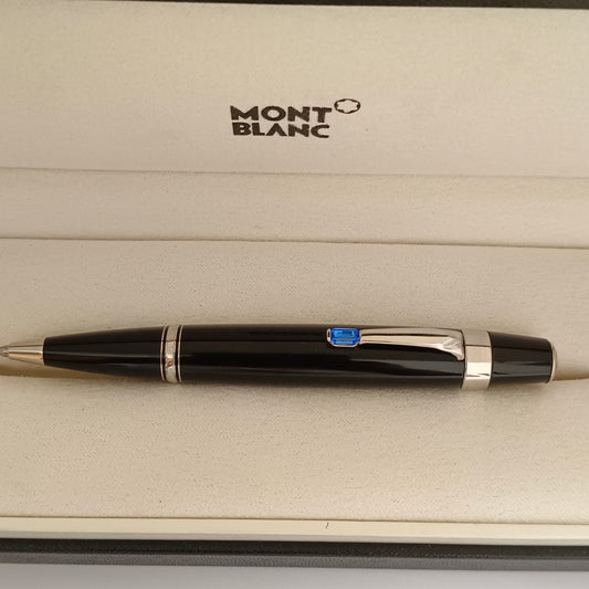 MontBlanc Boheme Ballpoint Pen, Black with Blue stone